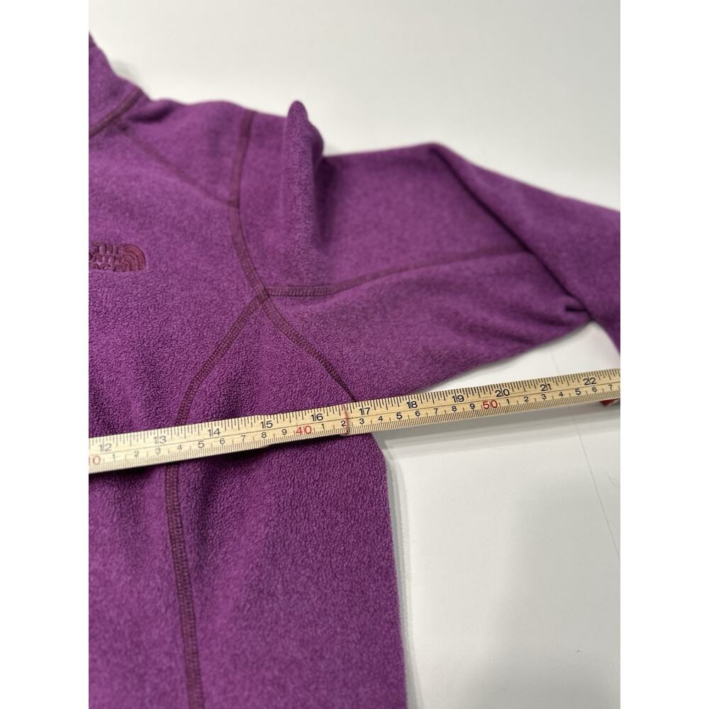 The North Face Women's Quarter Zip Pullover Purple Fleece Size Medium - Picture 4 of 7